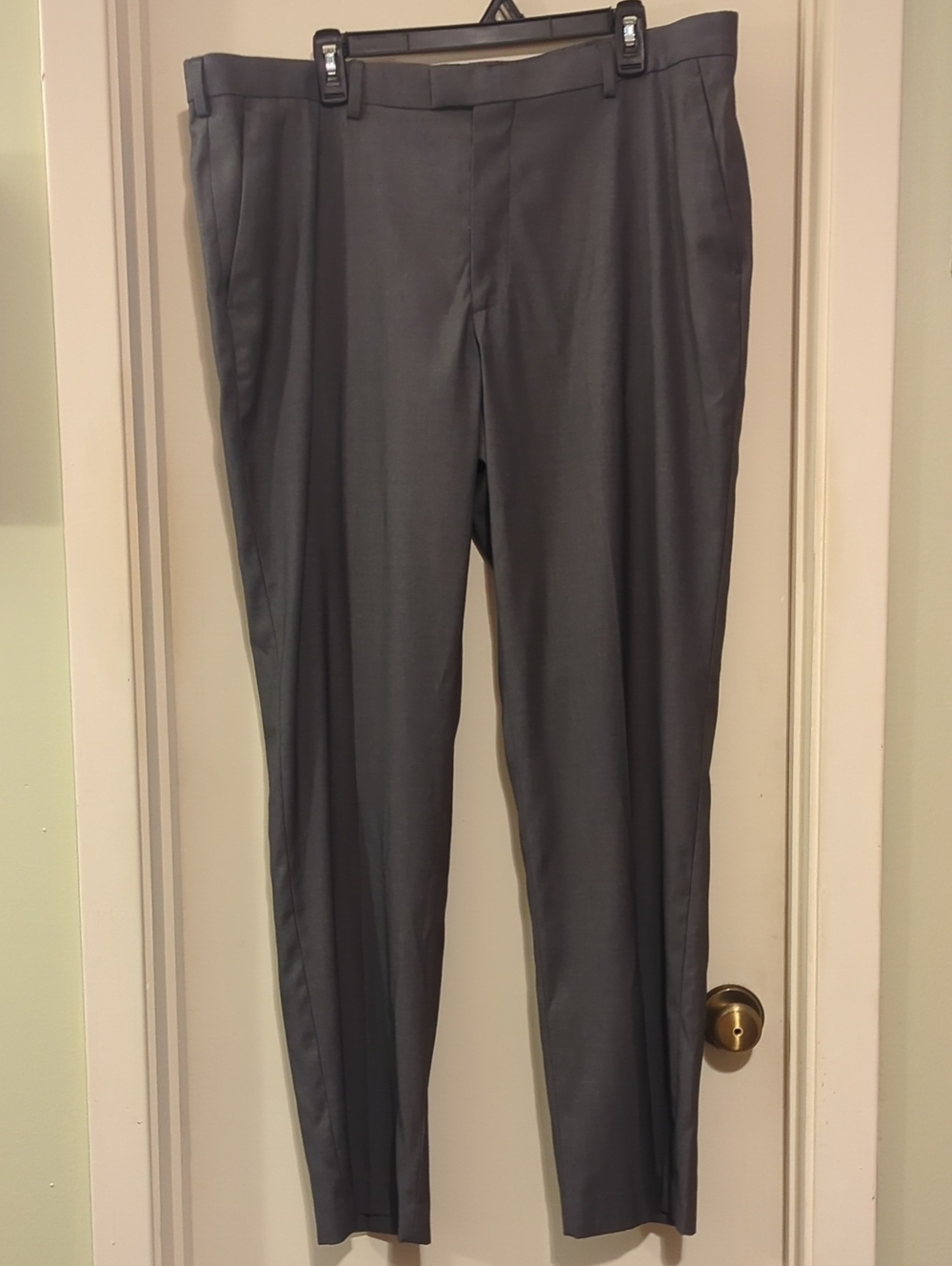 Perry Ellis Men's Charcoal Gray Dress Pants
